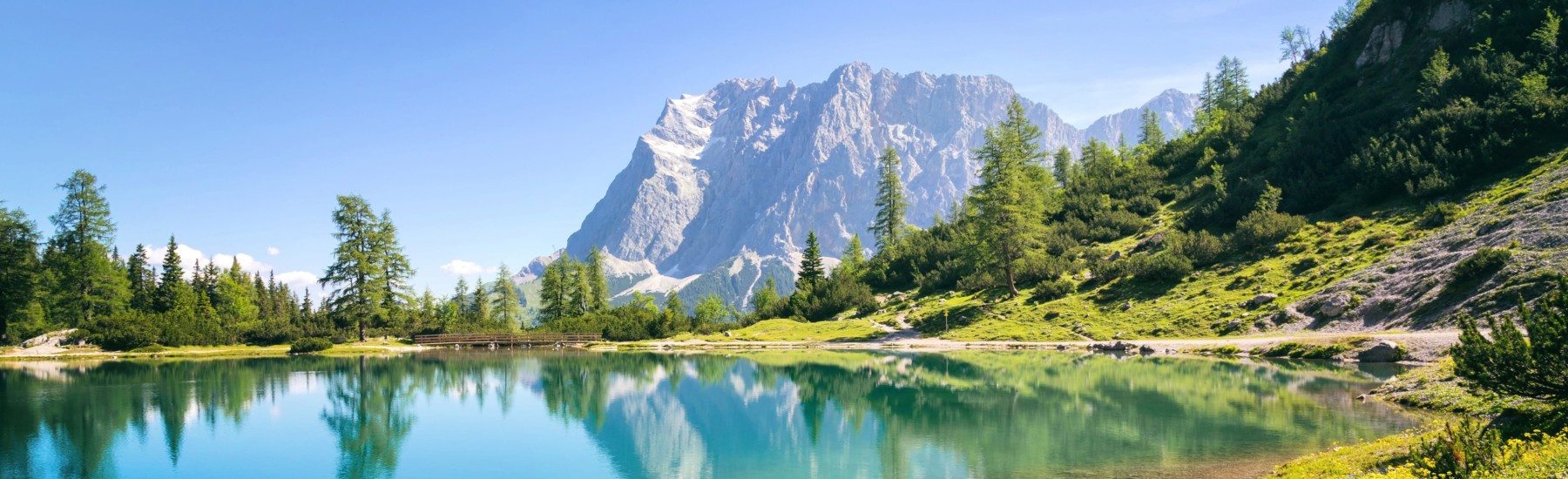 Seebensee bergmeer bij Ehrwald in Zugspitz Arena