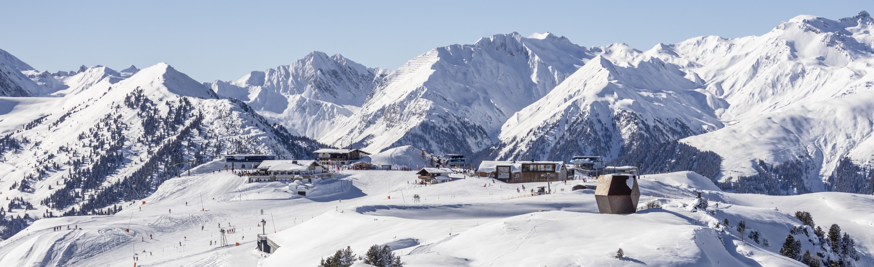 Tux bergtoppen in de winter