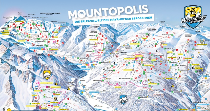 Pistekaart Mayrhofen